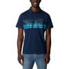 Dk Mtn Heather  Double Decker Stripe