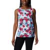 Columbia Women’s Columbia Women’s Chill River Tank Top, Moisture Wicking, Sun Protection(Red Lily/Pop Flora)