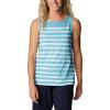 Columbia Women’s Columbia Women’s Chill River Tank Top, Moisture Wicking, Sun Protection(Sea Wave Brush Stripe)