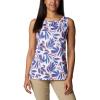Columbia Women’s Columbia Women’s Chill River Tank Top, Moisture Wicking, Sun Protection(White Areca)