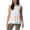 Columbia Women’s Columbia Women’s Chill River Tank Top, Moisture Wicking, Sun Protection(White Undercurrent)