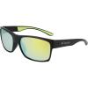 Columbia mens Brisk Trail Rectangular Sunglasses(Matte Black/Yellow)