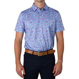 Columbia Golf Men’s Countryside Green Polo(White Cap)
