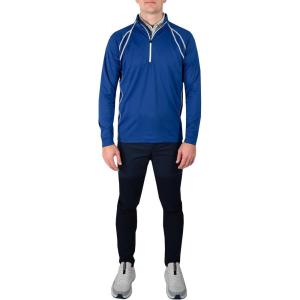 Columbia Golf Men’s Omni-Heat Range Session 1/4 Zip Pullover(Azul)