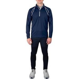 Columbia Golf Men’s Omni-Heat Range Session 1/4 Zip Pullover(Navy)