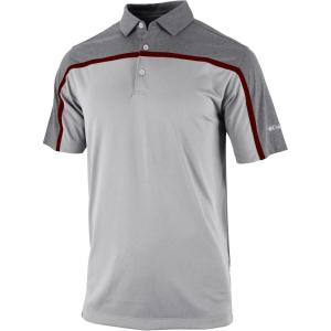 Columbia Golf Men’s Omni-Wick Gallery Polo(Nimbus Grey/Collegiate Navy)