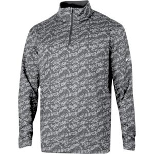 Columbia Golf Men’s Omni-Wick Printed Wickhams Hills Pullover(Honeycomb Cool Grey)