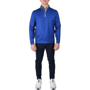 Columbia Golf Men’s Omni-Wick Printed Wickhams Hills Pullover(Printed Azul)
