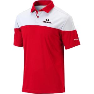 Columbia Golf Men’s Univ of Georgia Best Ball Polo(Intense Red)