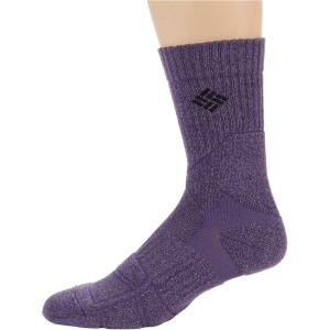 Columbia Men’s 1 Pack Premium Hiking Crew Socks(Purple)
