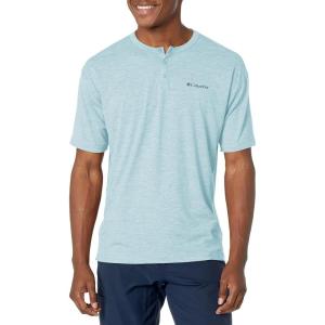 Columbia Mens Coral Ridge Performance Short SleeveHiking Shirt(Stone Blue)