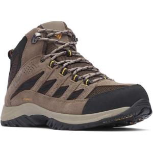 Columbia Men’s Crestwood Mid Waterproof Hiking Boots(Cordovan  Squash)