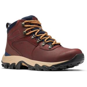 Columbia Men’s Discontinued Newton Ridge Plus II Waterproof Hiking Boot(Madder Brown/Collegiate Navy)