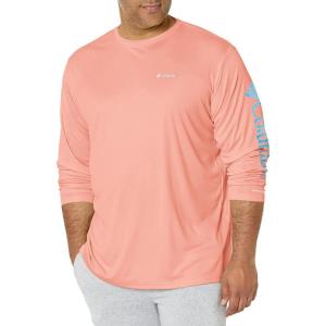 Columbia Mens Fork Stream™ Long Sleeve Shirt(Coral Reef)