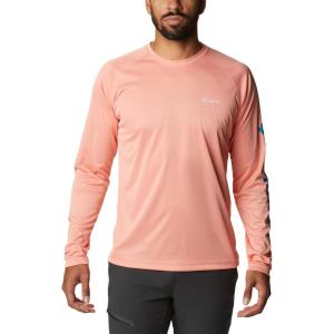 Columbia Mens Fork Stream™ Long Sleeve Shirt(Coral Reef Heather)