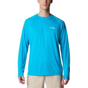 Columbia Mens Fork Stream™ Long Sleeve Shirt(Ocean Blue)