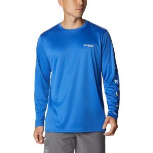 Columbia Mens Fork Stream™ Long Sleeve Shirt(Vivid Blue/Texas)
