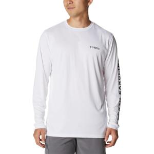 Columbia Mens Fork Stream™ Long Sleeve Shirt(White/North Carolina)