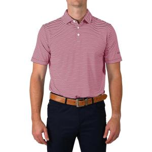 Columbia Men’s Golf Club Invite Polo Omni Wick Lightweight Short Sleeve Shirt(Beet)
