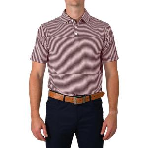 Columbia Men’s Golf Club Invite Polo Omni Wick Lightweight Short Sleeve Shirt(Deep Maroon)