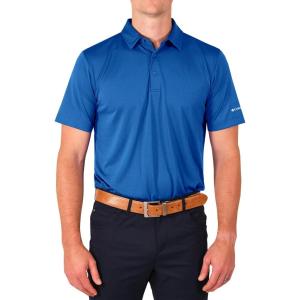Columbia Men’s Golf Drive Polo Shirt Omni Wick Performance Breathable Short Sleeve(Sapphire)