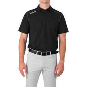 Columbia Men’s Golf Shotgun Polo Omni Wick Performance Breathable Short Sleeve(Black)
