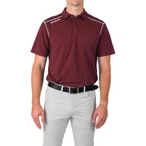 Columbia Men’s Golf Shotgun Polo Omni Wick Performance Breathable Short Sleeve(Deep Maroon)