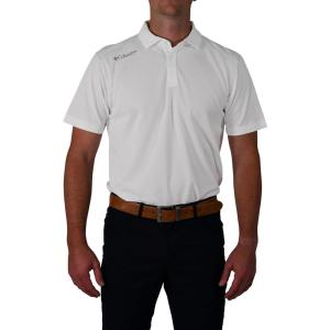 Columbia Men’s Golf Shotgun Polo Omni Wick Performance Breathable Short Sleeve(White)
