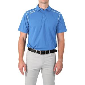 Columbia Men’s Golf Shotgun Polo Omni Wick Performance Breathable Short Sleeve(White Cap)