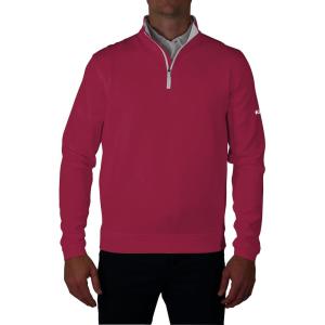 Columbia Men’s Golf Wickhams Hills Quarter Zip OMNI WICK Pullover(Beet)
