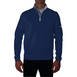 Columbia Men’s Golf Wickhams Hills Quarter Zip OMNI WICK Pullover(Navy)