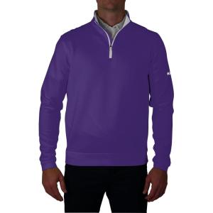Columbia Men’s Golf Wickhams Hills Quarter Zip OMNI WICK Pullover(Purple)