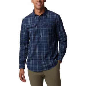 Columbia Mens Silver Ridge™2.0 Long Sleeve ShirtSilver Ridge2.0 Long Sleeve Shirt(Collegiate Navy Grid Lines)