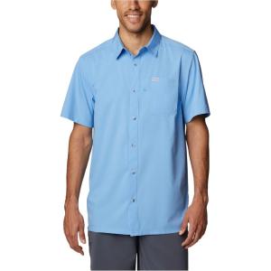 Columbia Men’s Standard Slack Tide Camp Shirt(Agate Blue)