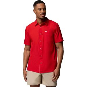 Columbia Men’s Standard Slack Tide Camp Shirt(Red Spark)