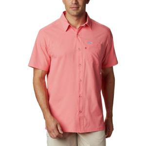 Columbia Men’s Standard Slack Tide Camp Shirt(Salmon)