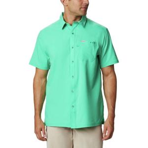 Columbia Men’s Standard Slack Tide Camp Shirt(Winter Green)