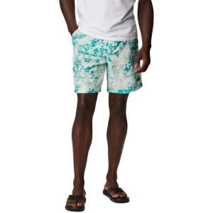Columbia Men’s Summertide Stretch Printed Short(Bright Aqua Distant Peaks)