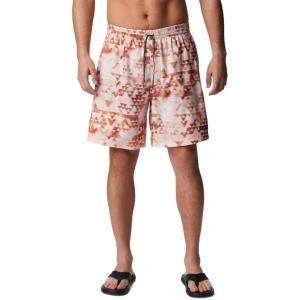 Columbia Men’s Summertide Stretch Printed Short(Desert Orange Distant Peaks)