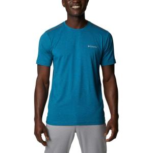 Columbia Mens Tech Trail Crew Neck(Deep Marine Heather)