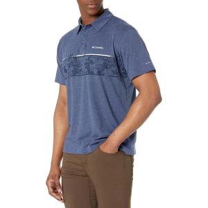 Columbia Men’s Thistletown Hills Stripe Polo(Dark Mountain Heather)