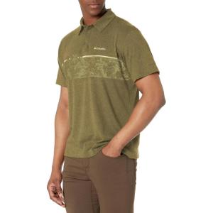 Columbia Men’s Thistletown Hills Stripe Polo(Olive Green Heather)