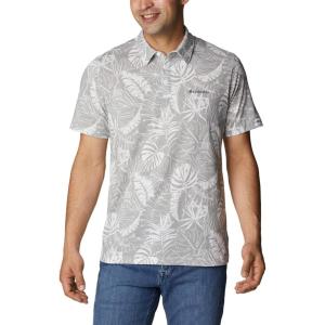 Columbia Mens Thistletown Ridge Polo Sp21(Columbia Grey King Palms)