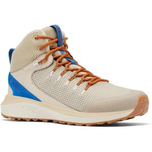 Columbia Men’s Trailstorm Mid Waterproof Hiking Shoe(Ancient Fossil/Autumn Orange)