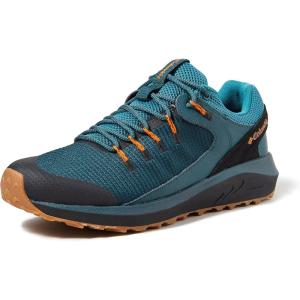 Columbia Men’s Trailstorm Waterproof Hiking Shoe(Green Dark Seas X Persimmon)