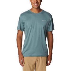 Columbia Mens Zero Ice Cirro-Cool Short Sleeve Shirt(Metal/Metal Heather)