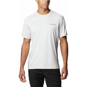 Columbia Mens Zero Ice Cirro-Cool Short Sleeve Shirt(Nimbus Grey/Nimbus Grey Heather)