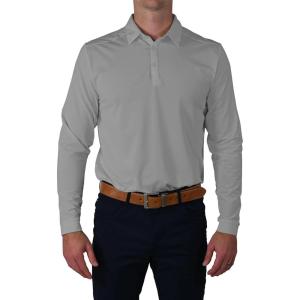 Columbia Omni-Wick Pin High Long Sleeve Polo(Grey)