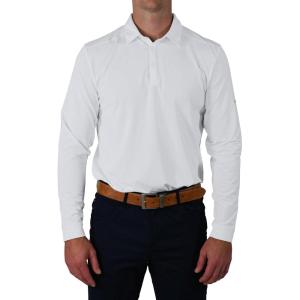 Columbia Omni-Wick Pin High Long Sleeve Polo(White)