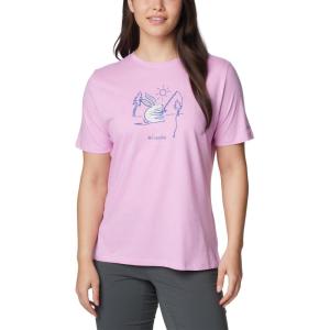 Columbia Womens Bluebird Day™ Relaxed Crew NeckBluebird Day Relaxed Crew Neck(Cosmos Heather/Hoppy Fishing)